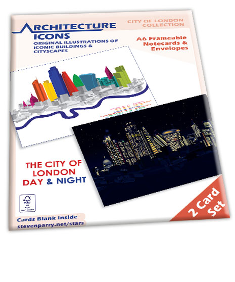 London The City 2 Card Set £6.99 Includes London SW To SE, New York, Paris, Tokyo Cards
